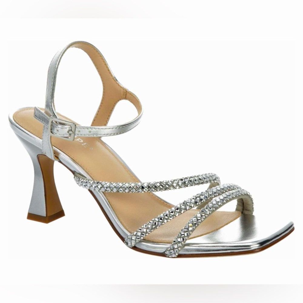 Maripé Nadia Women's Open Toe Strappy Slingback Kitten Heel Dressy Sandals